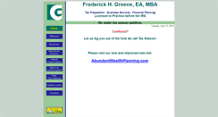 Desktop Screenshot of fredgreene.com